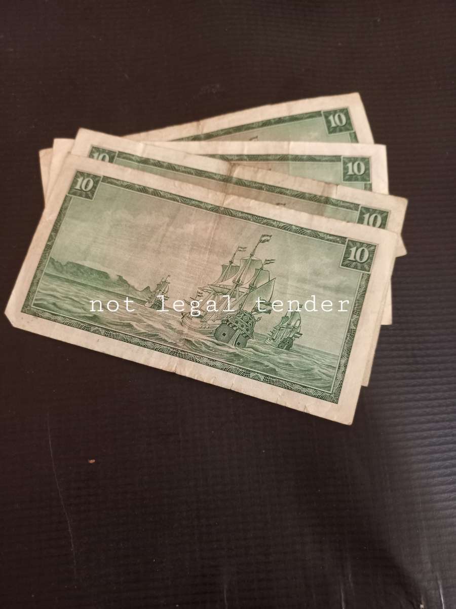 4 TW de Jongh Ten Rand Banknote