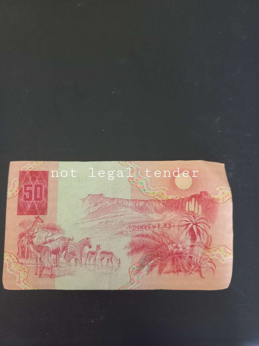 Gerhard de Kock 3rd issue Afr/Eng R50 Banknote (AA)