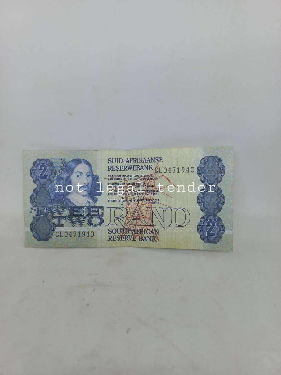 1984 GPC de Kock 3rd Issue Afr/Eng Two Rand Banknote. (CL)