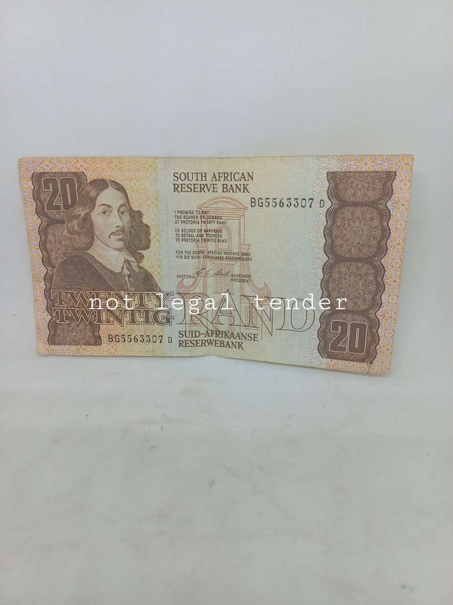 1990 C Stals 1st Issue Eng/Afr Twenty Rand Banknote. (BG)