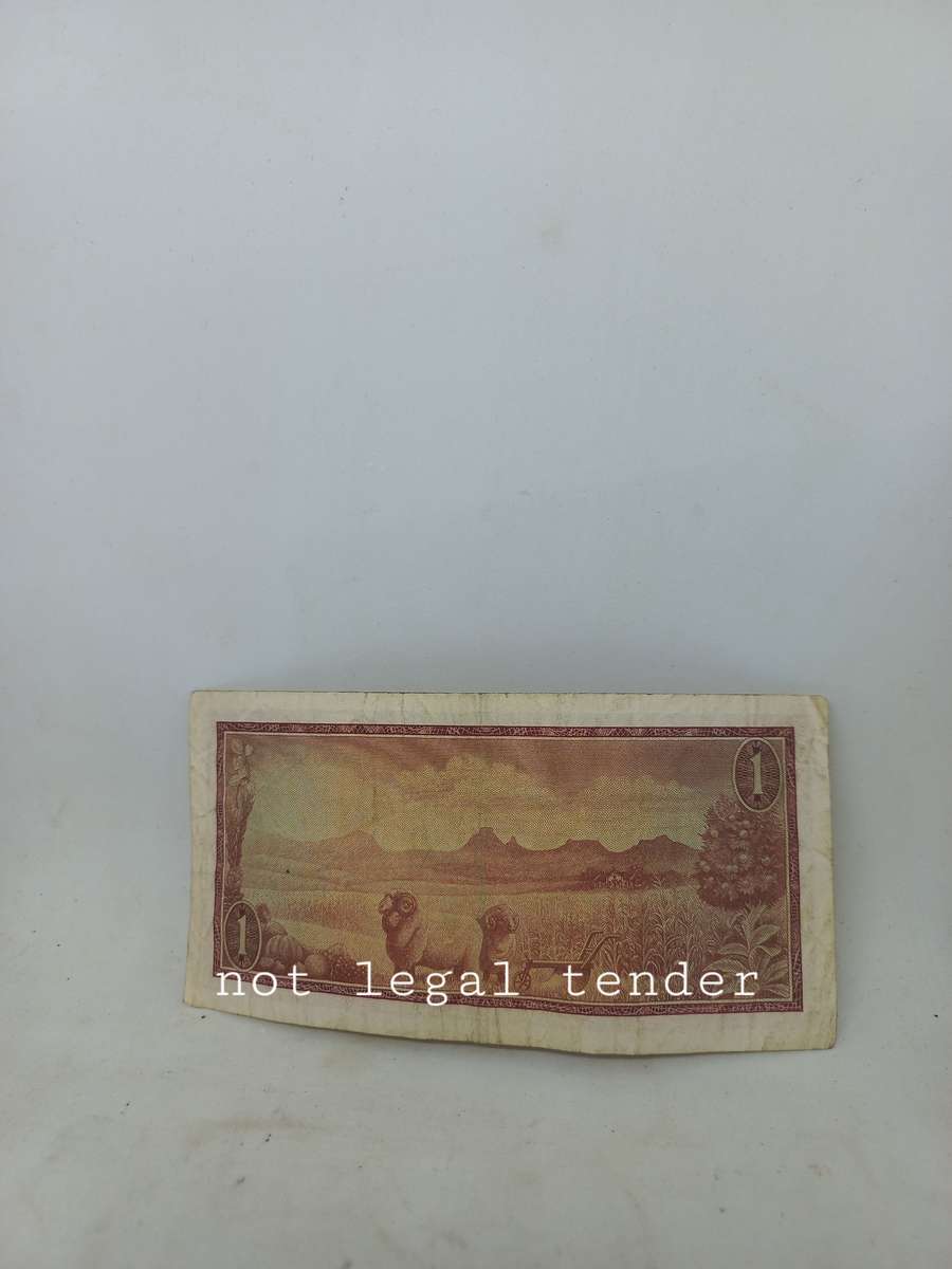 1967 TW de Jongh 1st Issue Afr/Eng One Rand Banknote. (A557)