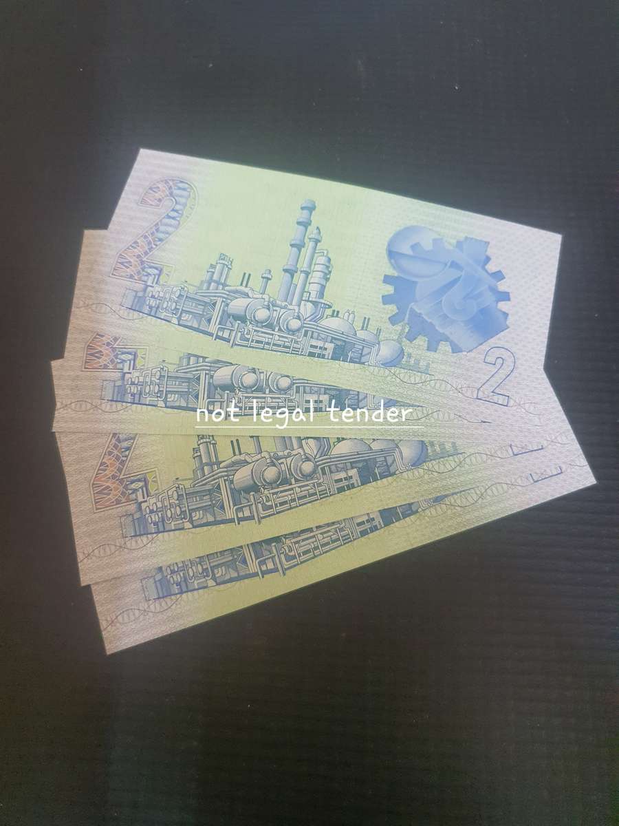 1990 Unc C Stalls 4 Sequential 1st  Issue Afr/Eng Two Rand Banknotes (AA17)