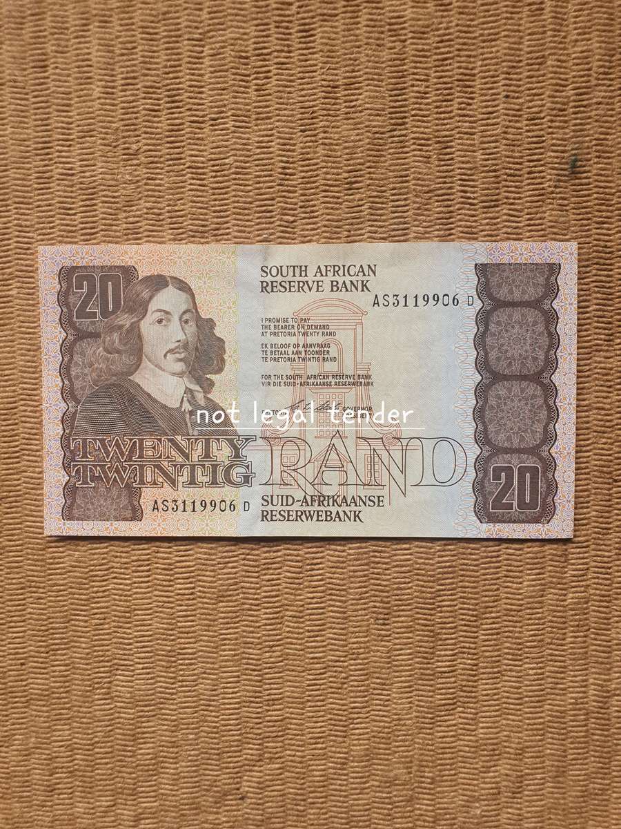 C Stals 1st Issue Eng/Afr Twenty Rand Banknote (AS) High Grade