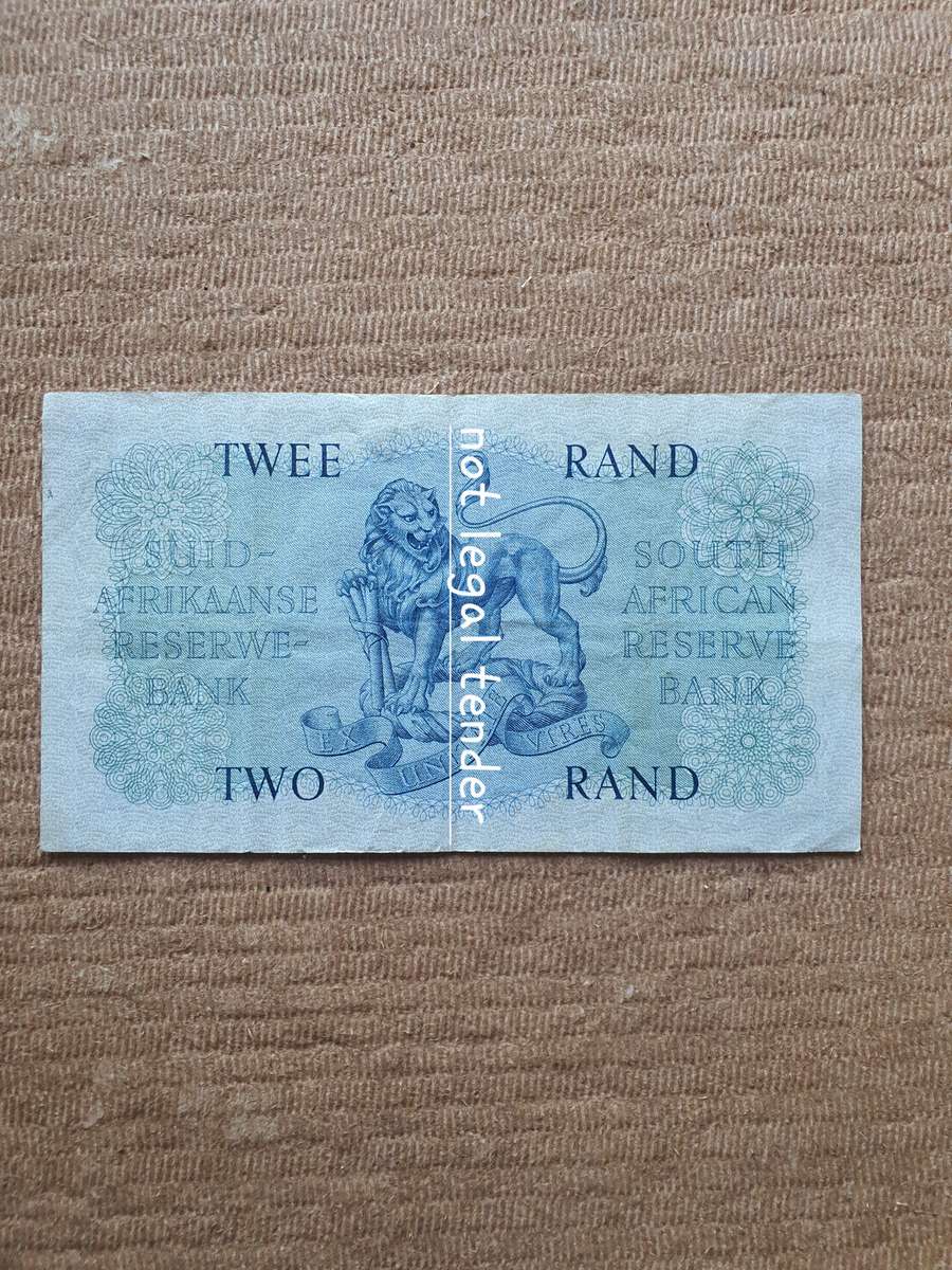 1962 G Rissik 1st Issue Afr/Eng Two Rand Banknote (B173) Higher Grade
