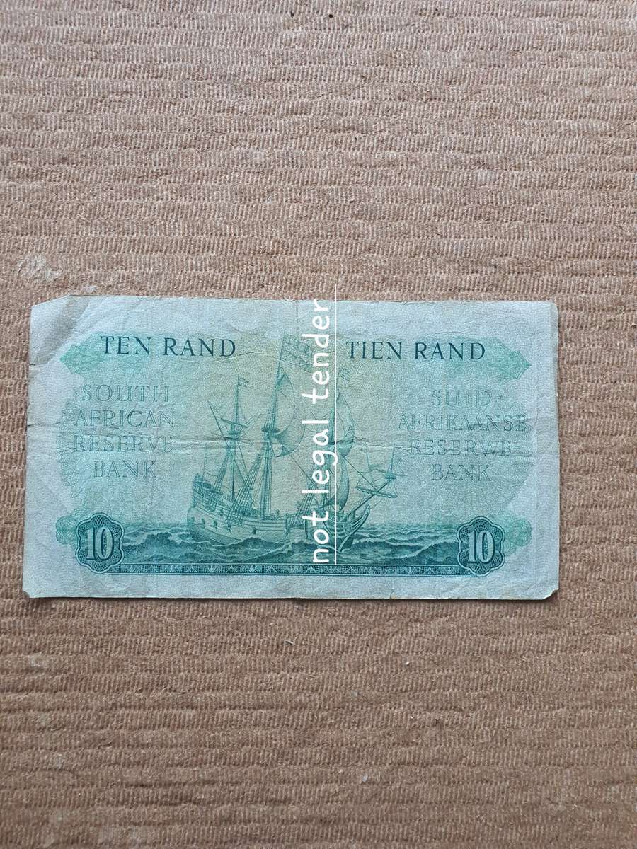 1962 G Rissik 1st Issue Afr/Eng Ten Rand Banknotes. (C24)