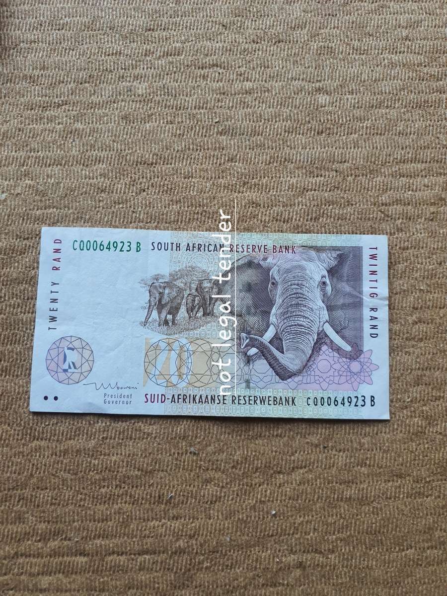 1990 TT Mboweni 1st Issue Afr/Eng Twenty Rand Banknote. (CQ)