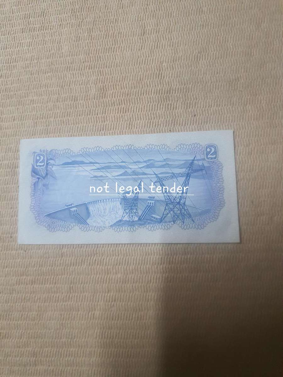 UNC 1974 TW de Jongh 2nd issue Afr/Eng Two Rand Banknote (D82)