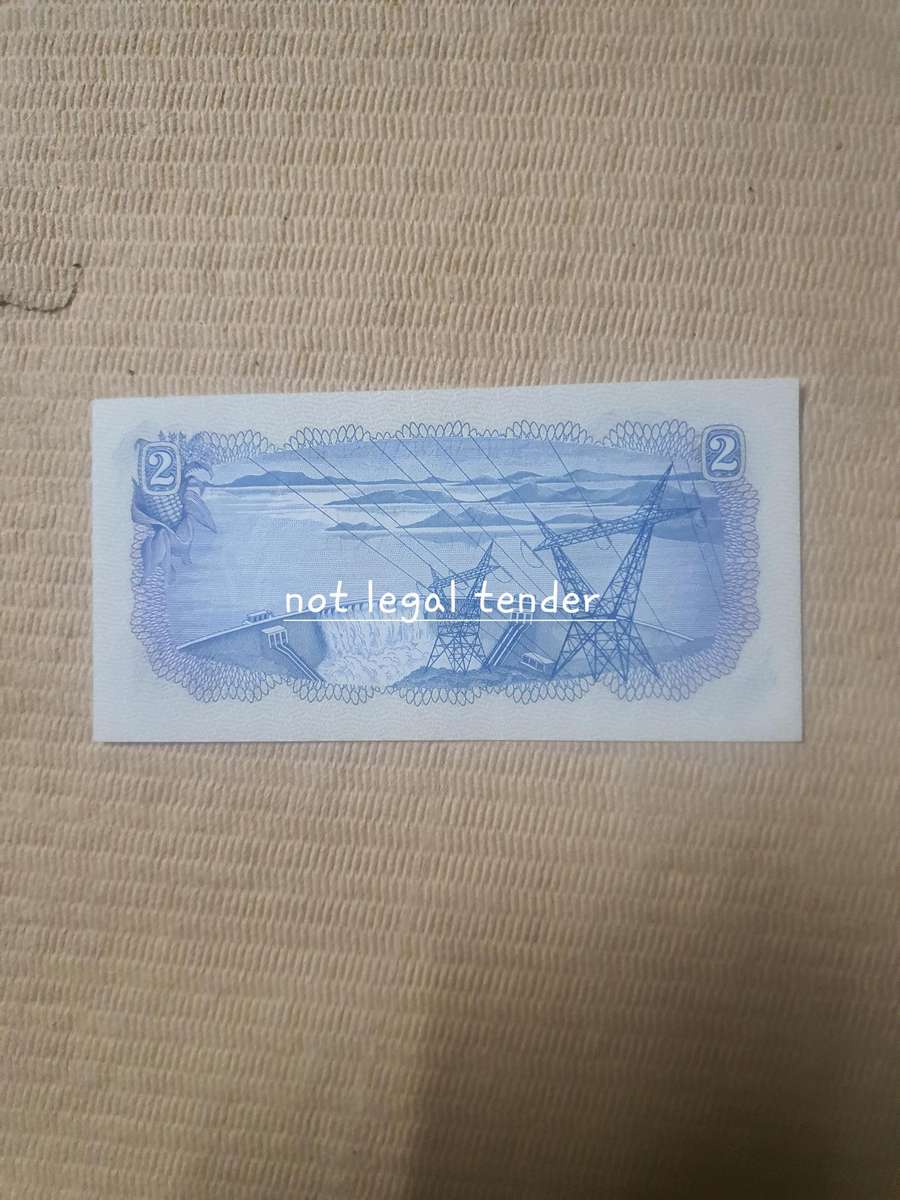 UNC 1974 TW de Jongh 2nd issue Afr/Eng Two Rand Banknote (D77)