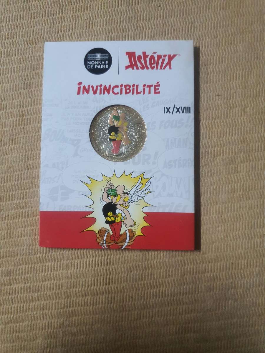 Asterix Colorized 10 Euro Silver Coin  Mintage Unknown