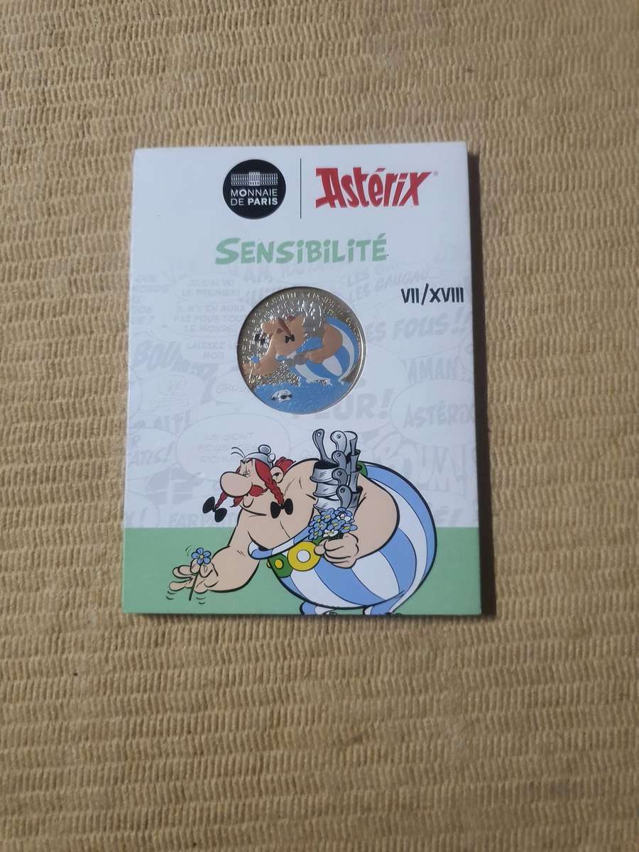 Obelix Colorized 10 Euro Silver Coin  Mintage Unknown