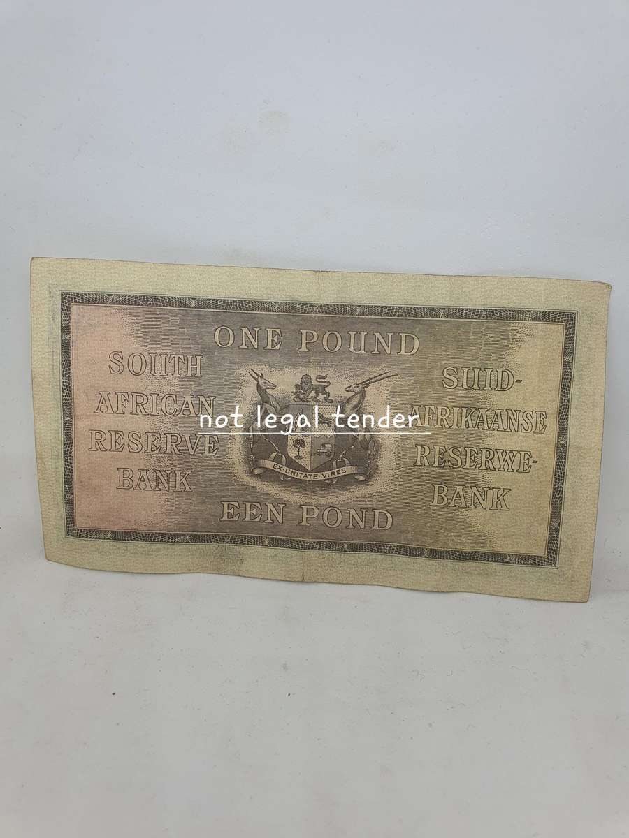 1942 J Postmus 1st Issue Eng/Afr One Pound Banknote (A122)