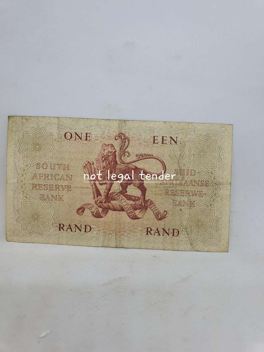 1962 G Rissik 1st issue Afr/Eng EEN Rand Banknote (A83)