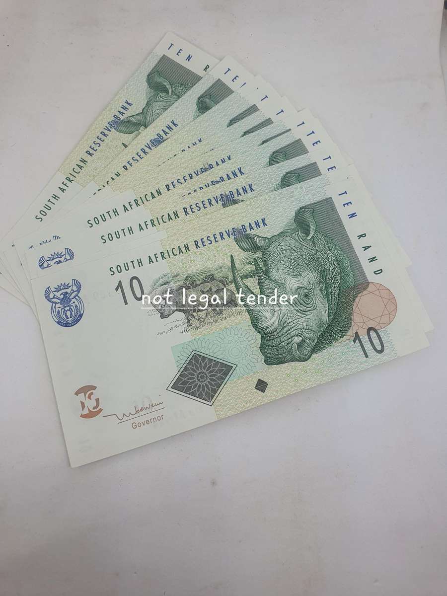 10 UNC Sequential TT Mboweni 2nd Issue Eng/Afr Ten Rand Banknote (DM)