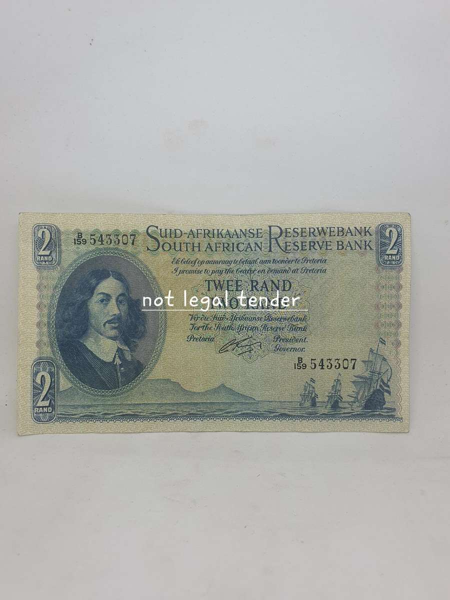 1962 G Rissik 1st Issue Afr/Eng Two Banknote (B159)