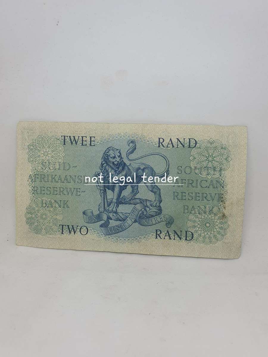 1962 G Rissik 1st Issue Afr/Eng Two Banknote (B159)