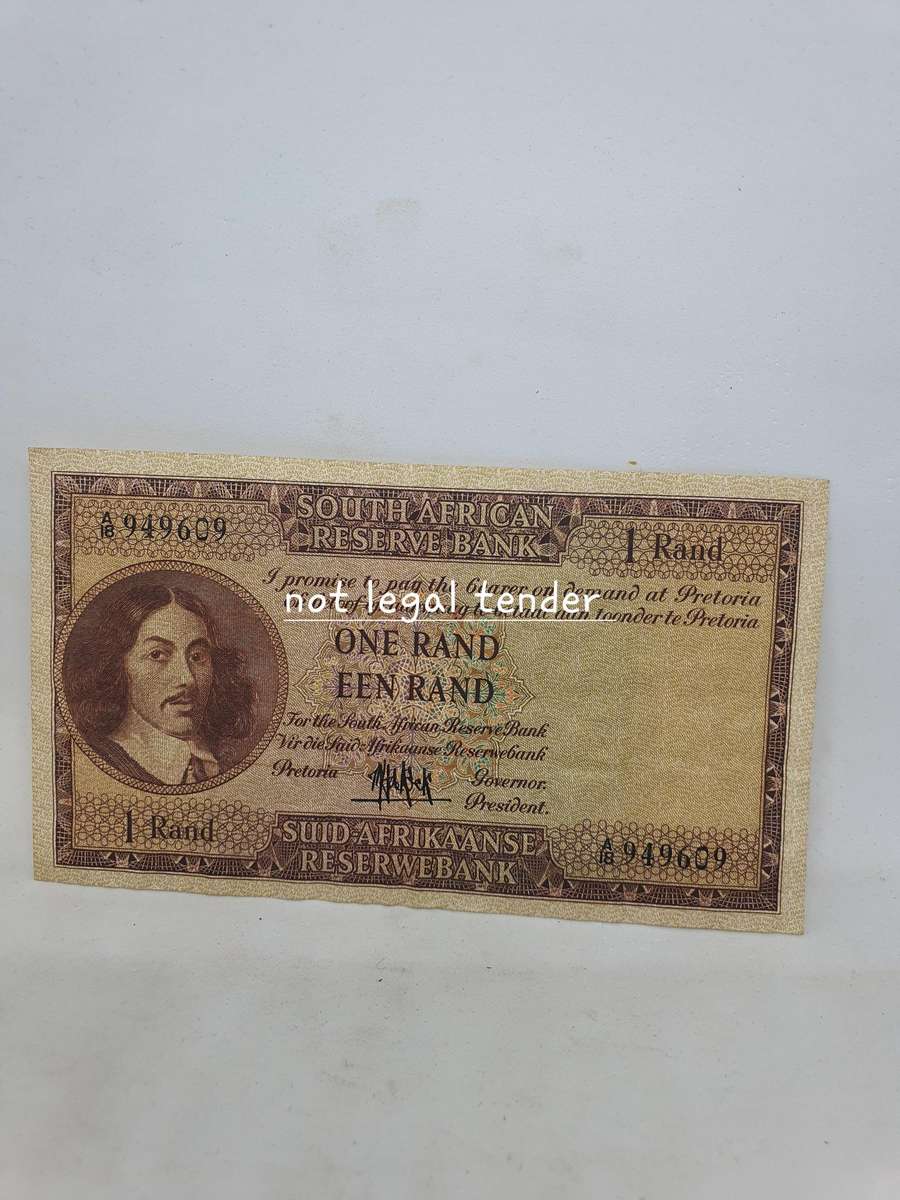 1961 MH de Kock 4th Issue Eng/Afr One Rand Banknote. (A18)