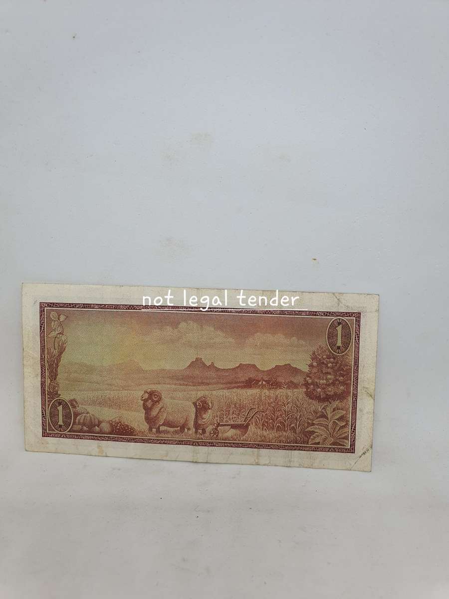 1966 G Rissik 2nd Issue Afr/Eng One Rand Banknote. (A1)