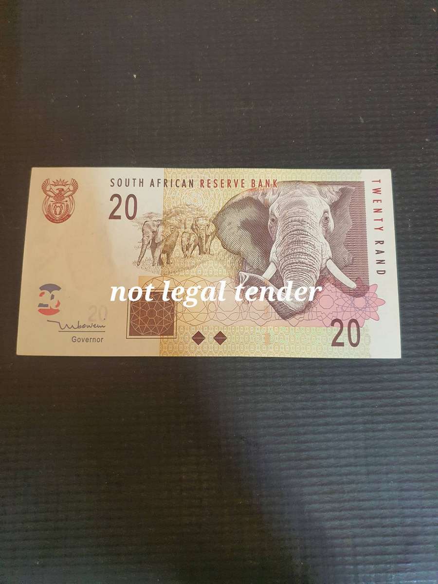 UNC TT Mboweni 2nd Issue Eng/Afr Twenty Rand banknote  (GC)