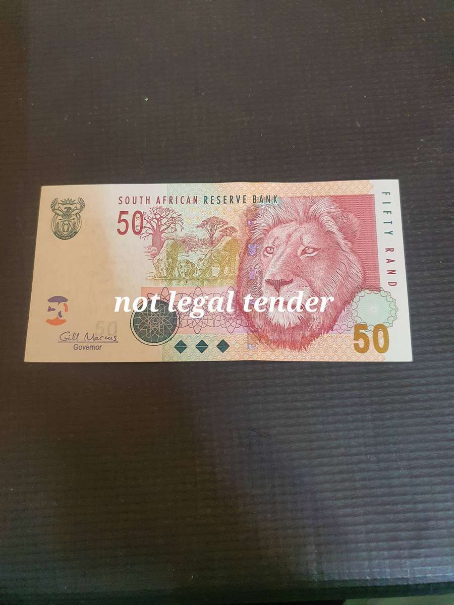 UNC TT Mboweni 2nd Issue Eng/Afr Fifty Rand banknote  (AJ)