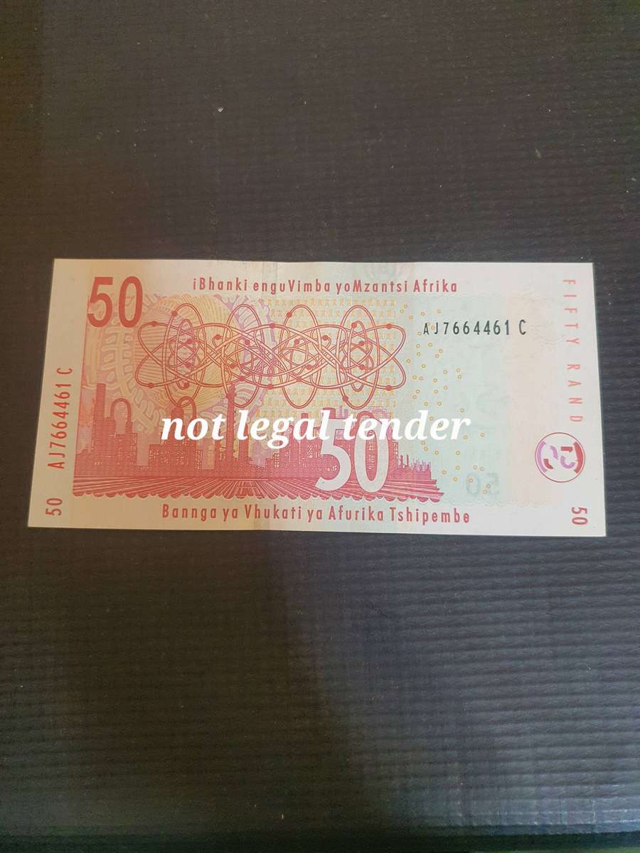 UNC TT Mboweni 2nd Issue Eng/Afr Fifty Rand banknote  (AJ)