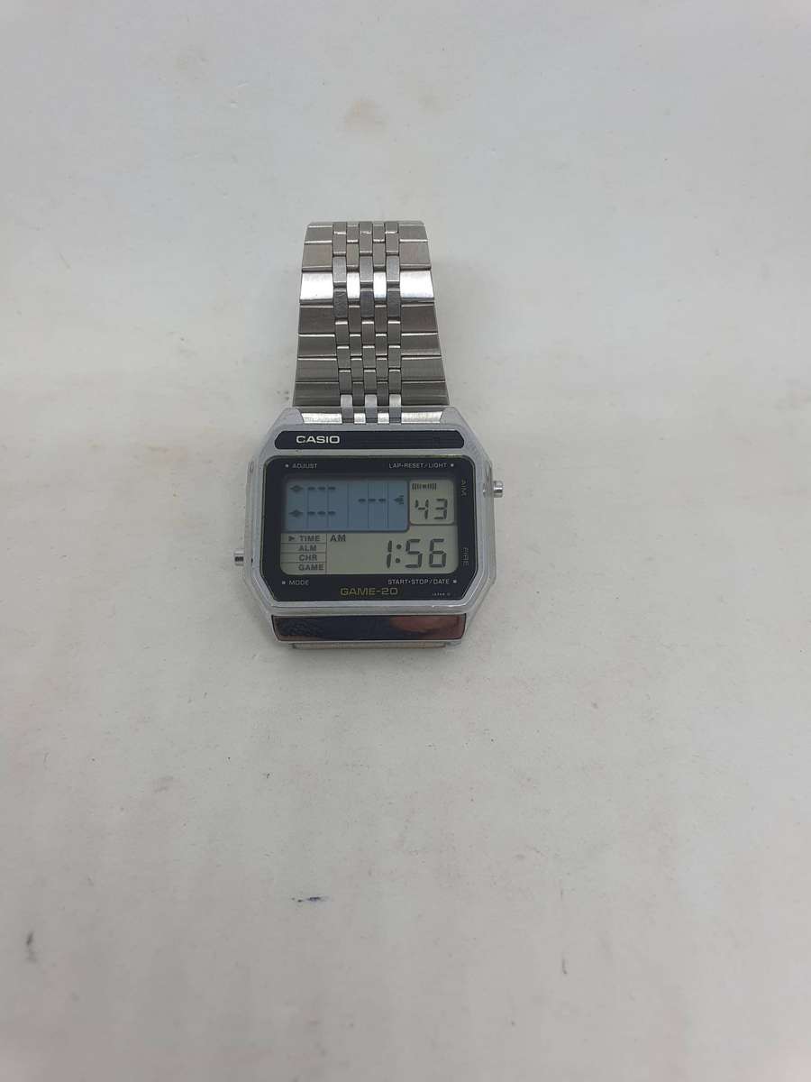 CASIO GM-20 FIRST ANIMATED GAME "UFO" WATCH VINTAGE DIGTAL JAPAN 1980