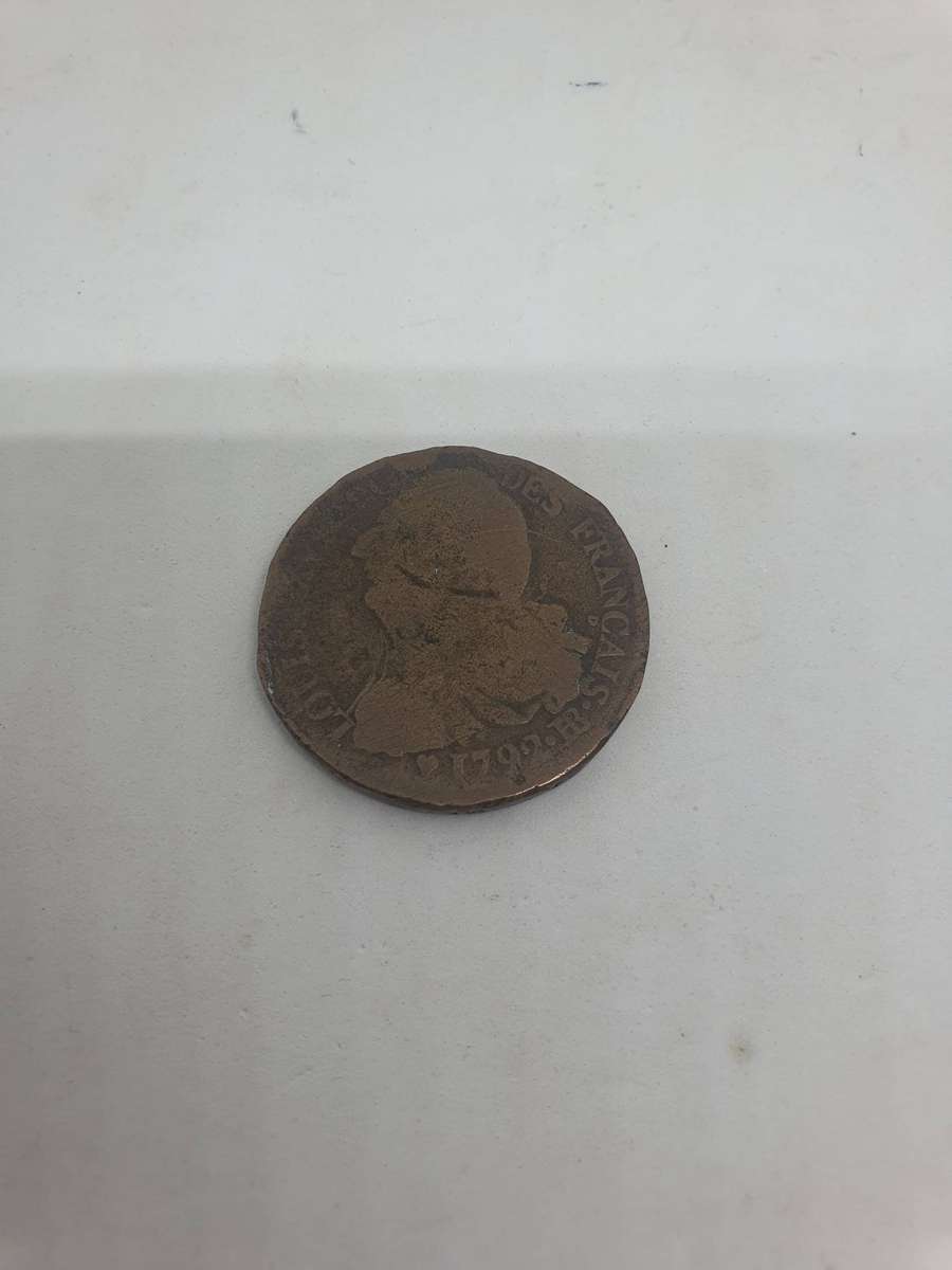 1799 France 2 sols With Louis XVI KM612 Value R300