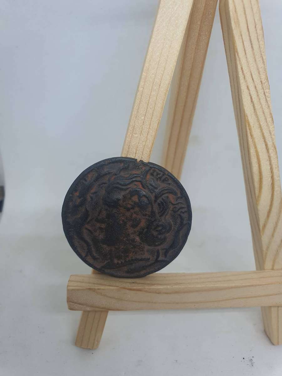 about 500 AD Decadrachm of Syracuse Coin This one is a copy