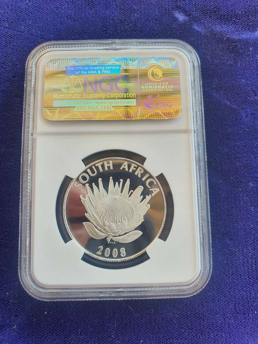 2008 Mahatma Gandhi Proof R5 PF70 Ultra Cameo