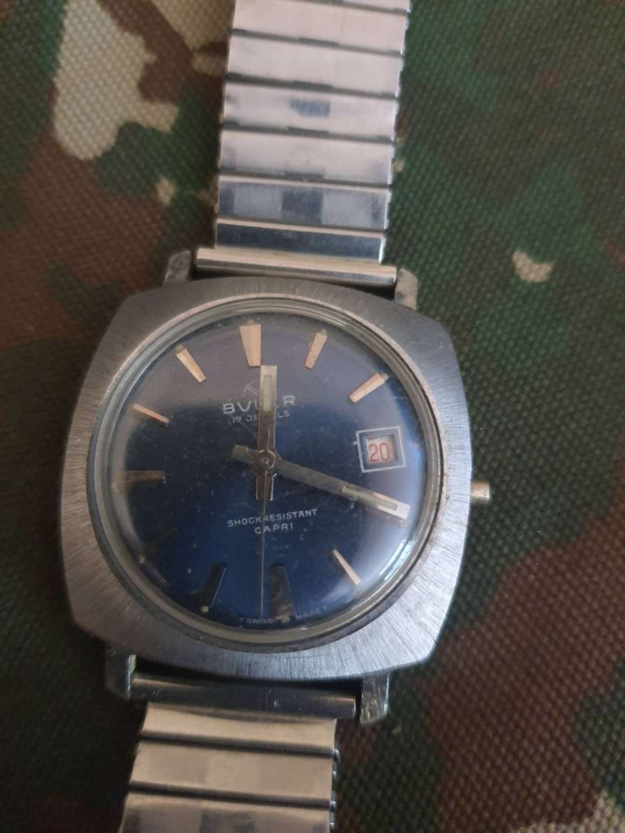Buler Capri Men's Automatic Wrist Watch. For restoration or Spares 6923