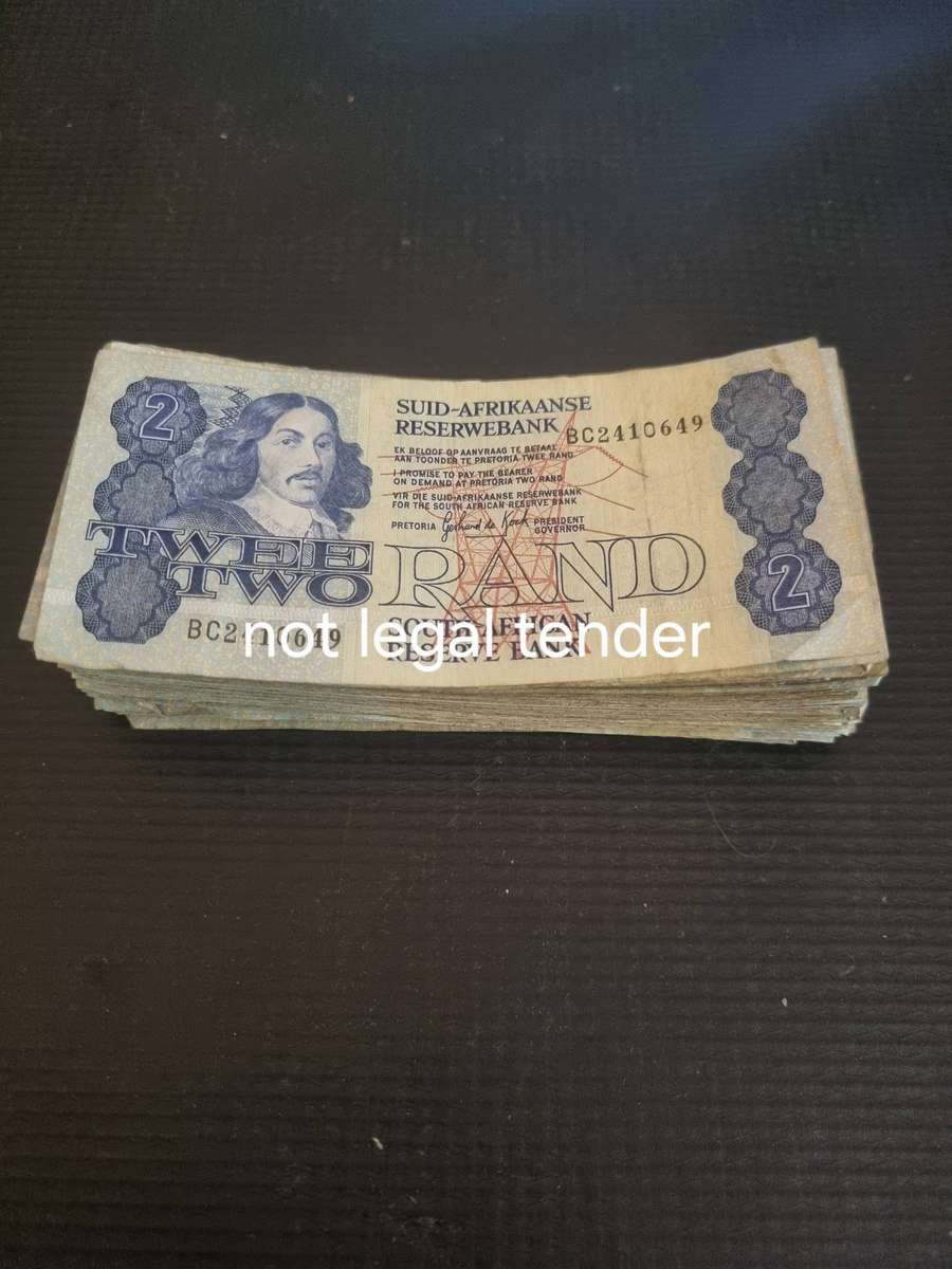 85 GPC de Kock two rand notes. Buy now per note.