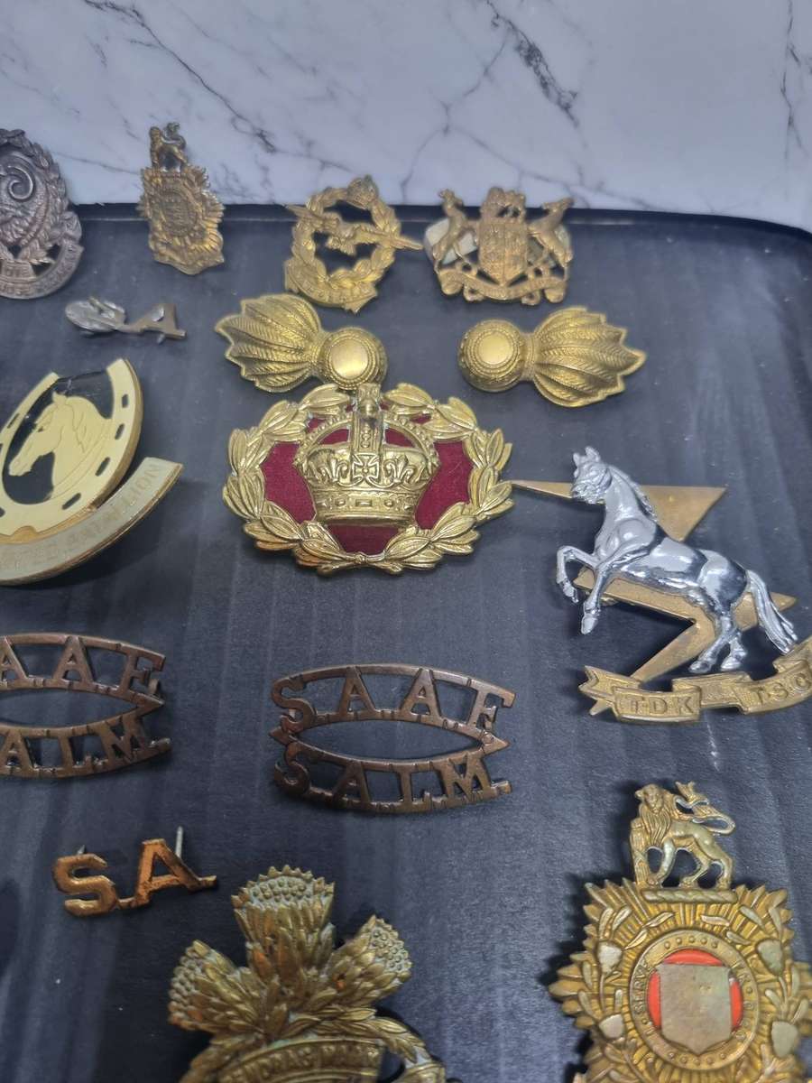Over 50 SADF Badges Most Pins are intact. Start R1