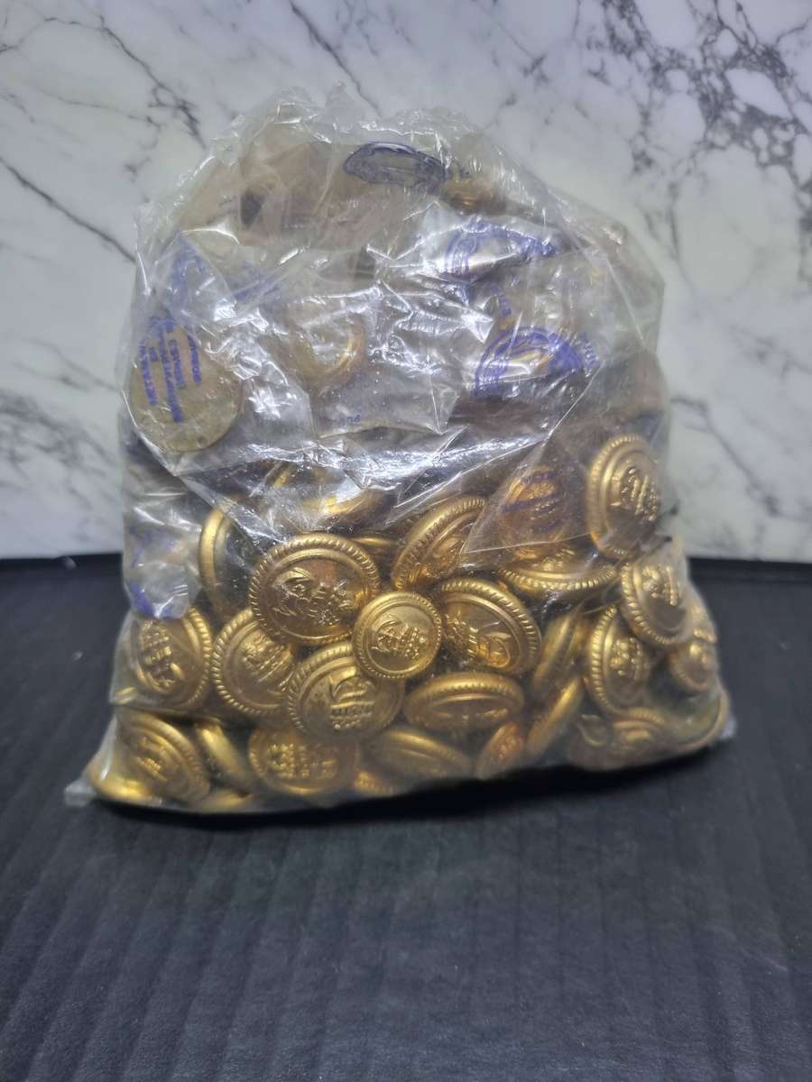 Bag of SA Navy Uniform Buttons. Unsorted