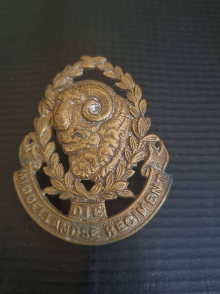 SADF Die Middellandse  Regiment Cap Badge