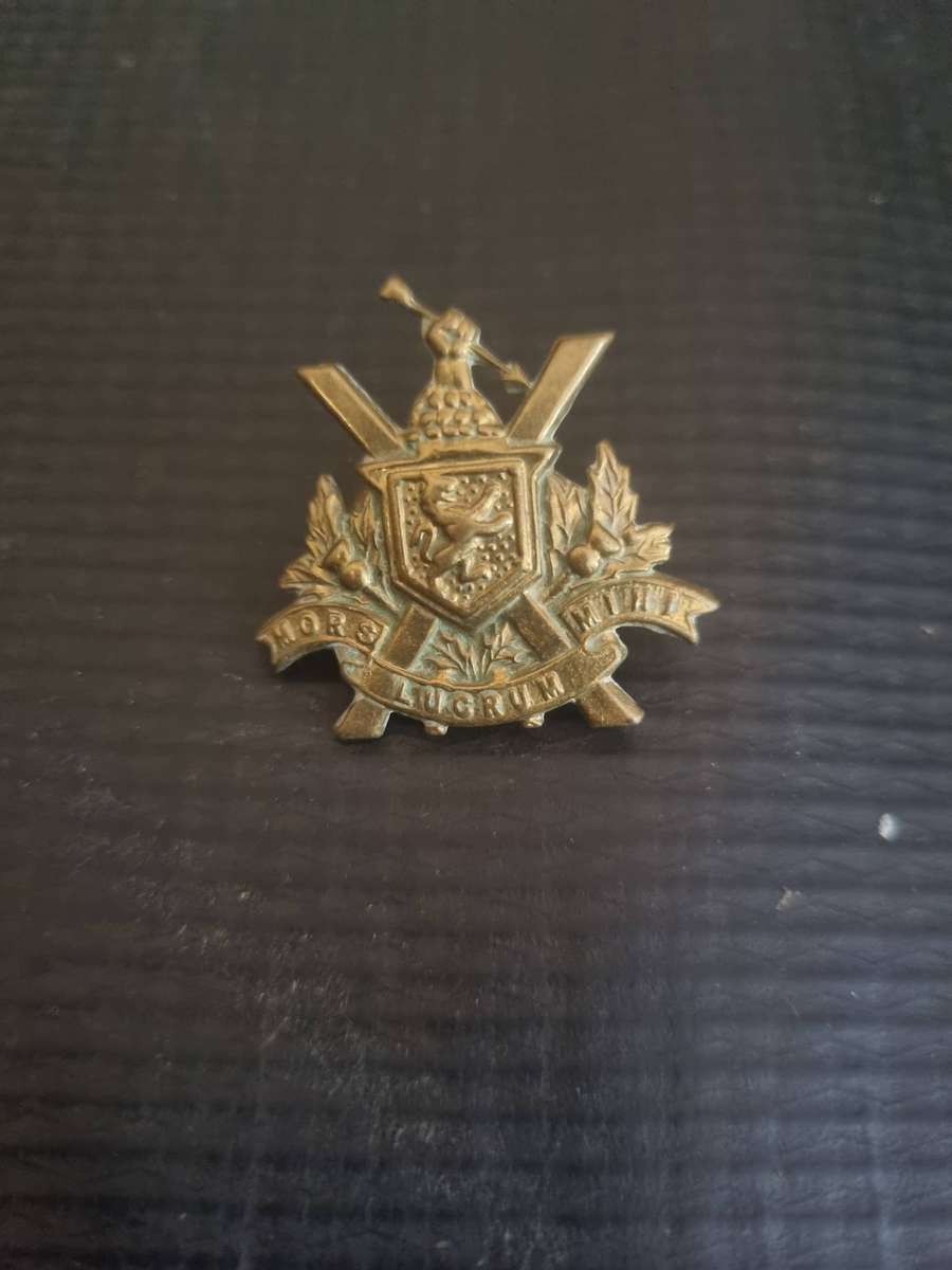 SADF SA Scottish Brass Collar Badge