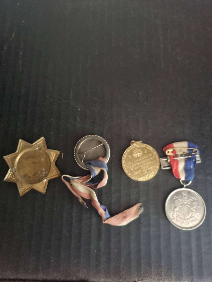 KIng George and Queen Elizabeth Wedding Medallions. Two are ones