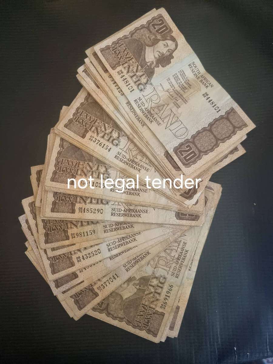 72 GPC de Kock Twenty Rand Banknotes