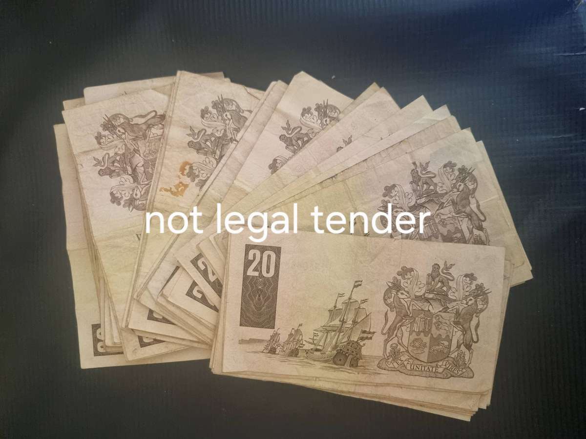 72 GPC de Kock Twenty Rand Banknotes