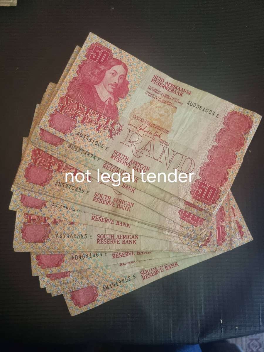 17 GPC de Kock Fifty Rand Banknotes