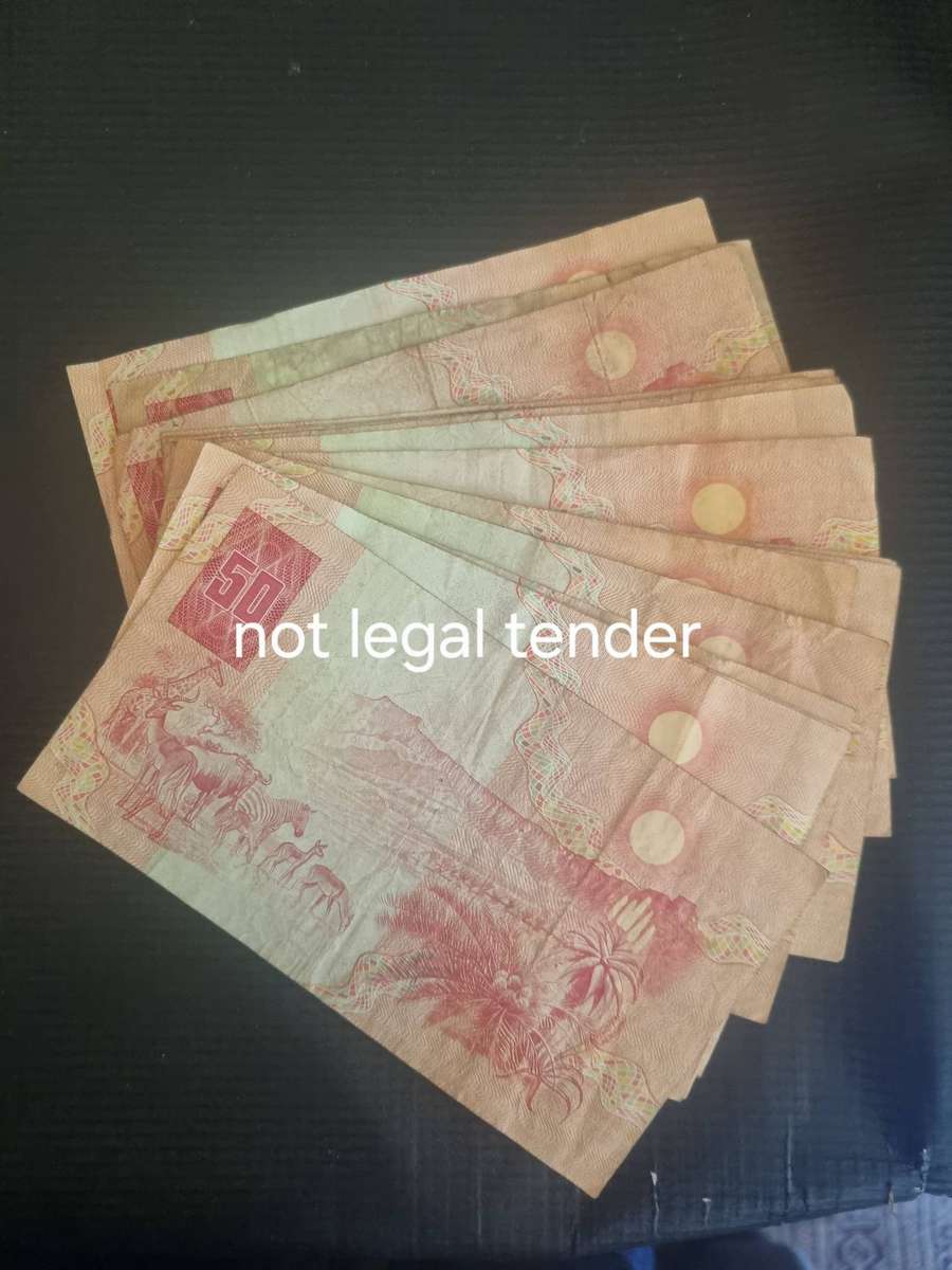 17 GPC de Kock Fifty Rand Banknotes