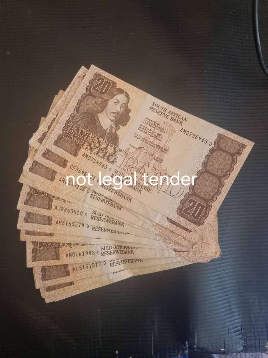 20 C Stals Twenty Rand Banknotes