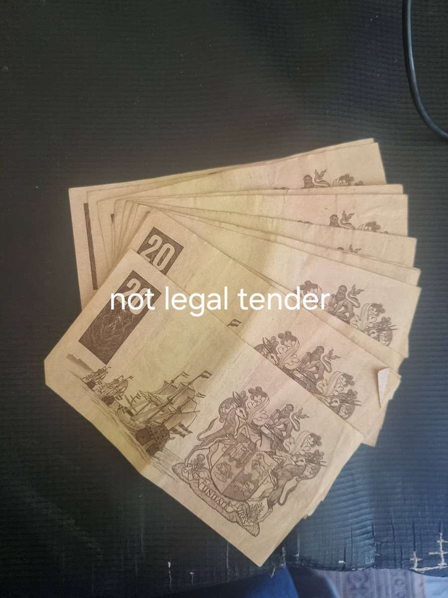 20 C Stals Twenty Rand Banknotes