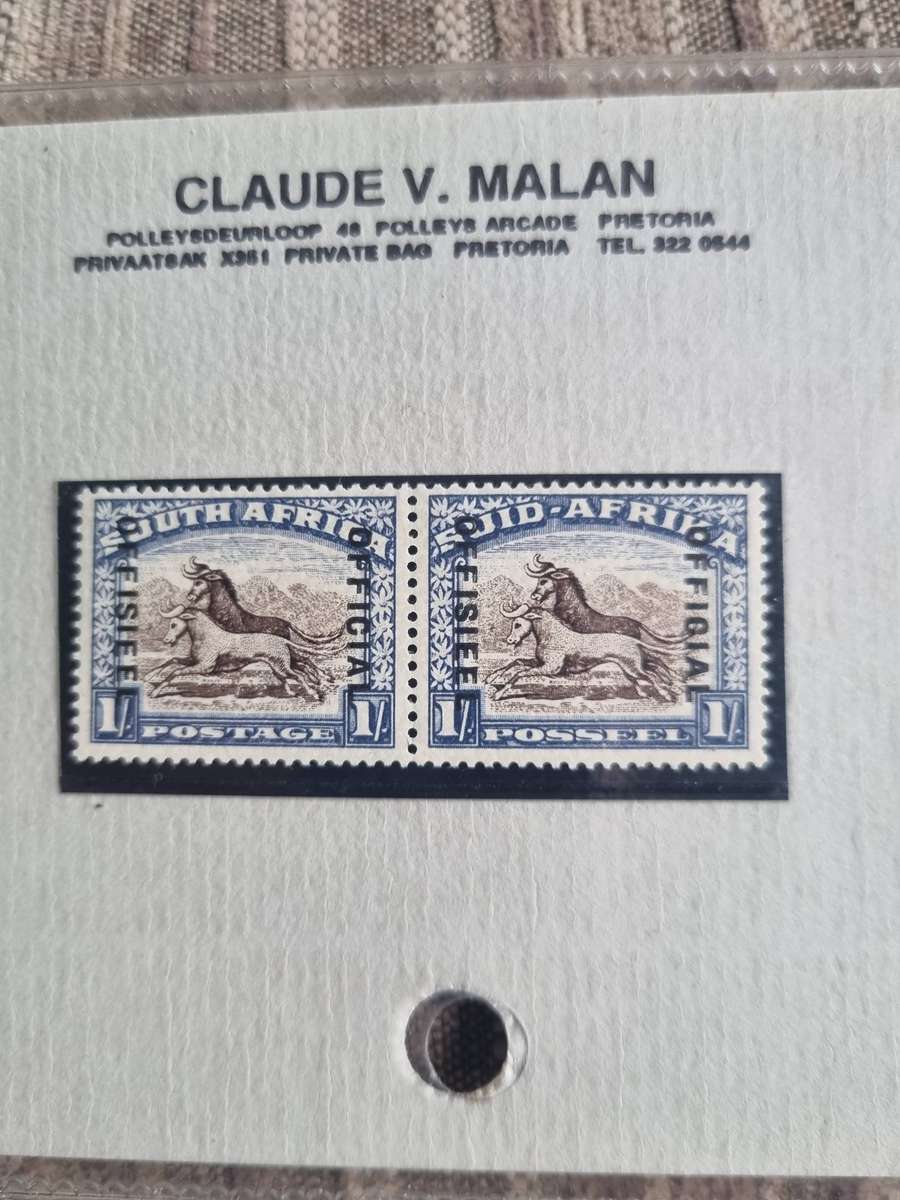 1913 Union 1/- Official Overprint SACC 36 Mint Unhinged (Z3)