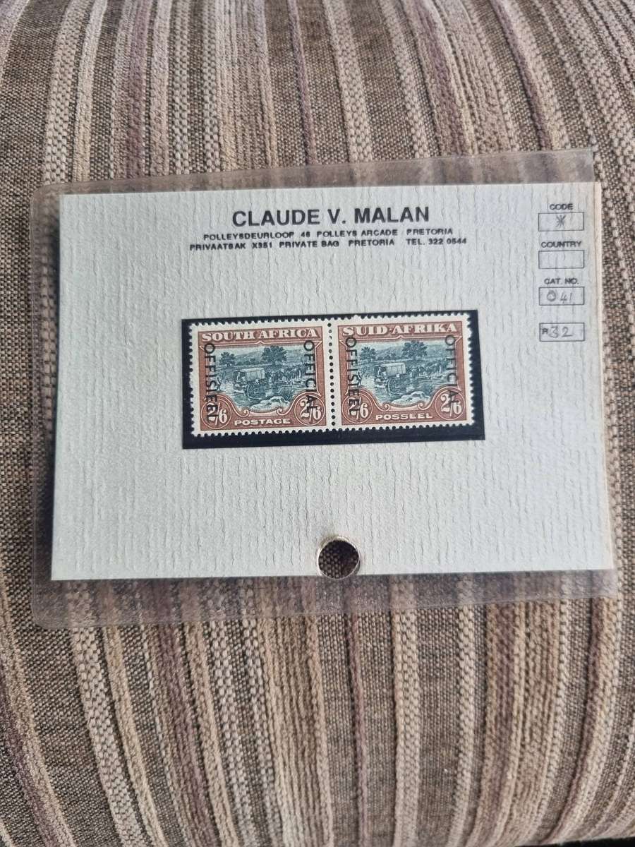 Union of South Africa SACC5 Mint Unhinged (Z24) Official Overprint