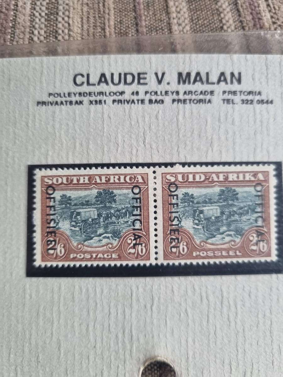 Union of South Africa SACC5 Mint Unhinged (Z24) Official Overprint