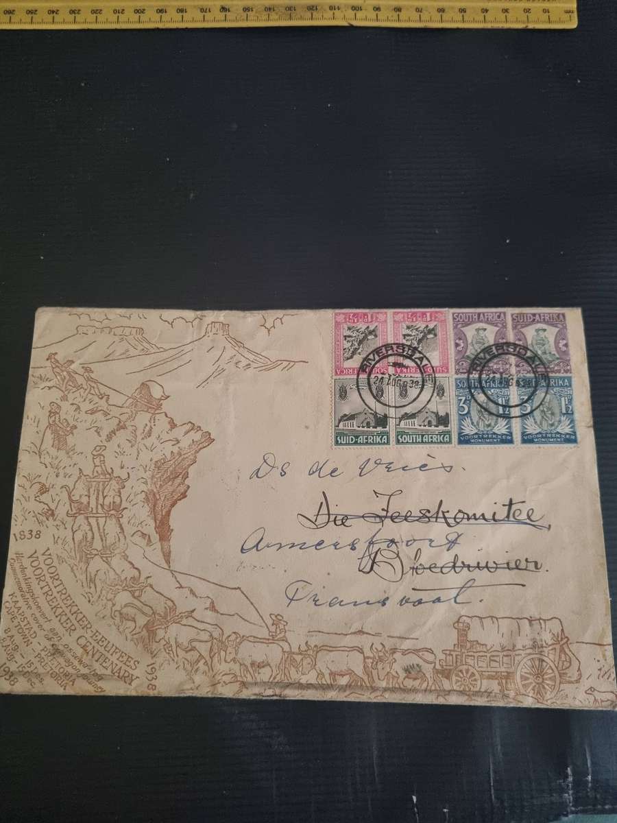 1938 Voortrekker Centenary FDC Riversdale