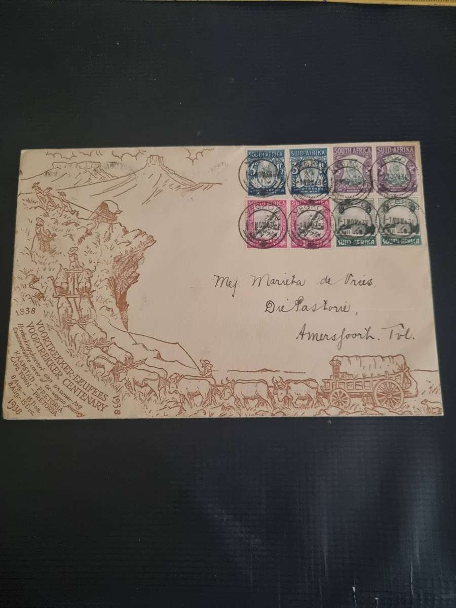 1938 Voortrekker Centenary FDC Vegkop