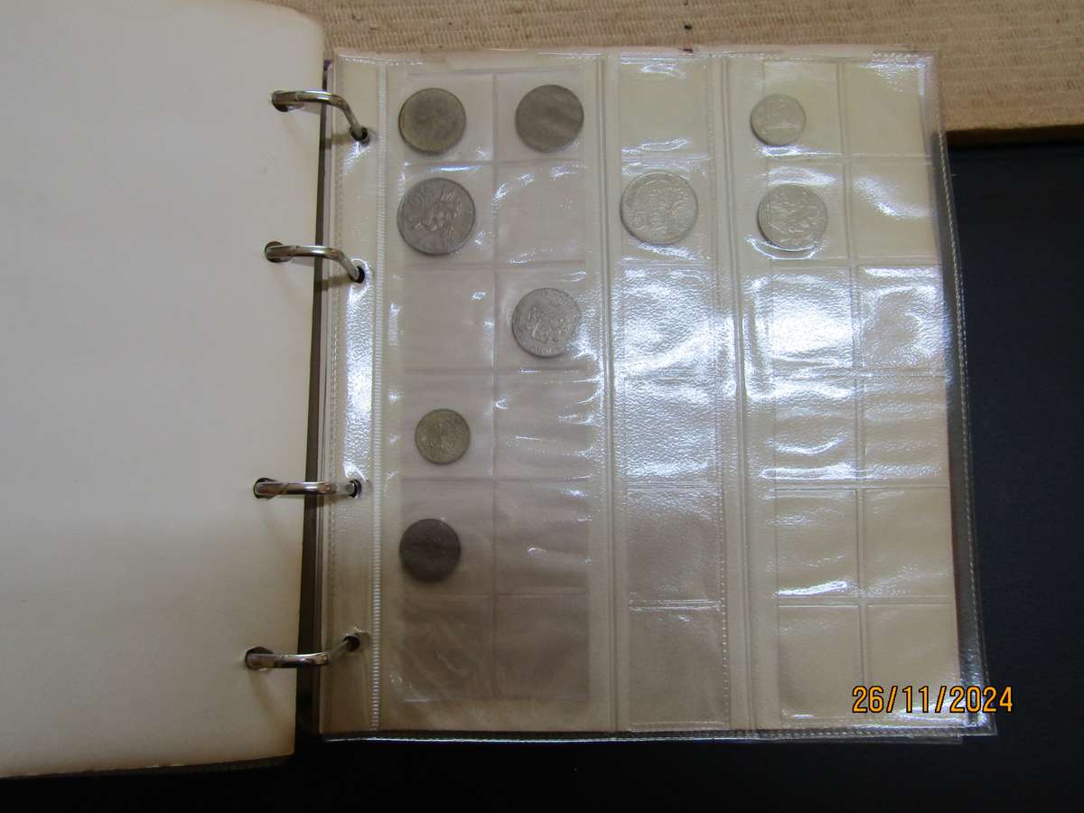 11 Pages Album of World coins with empty pages