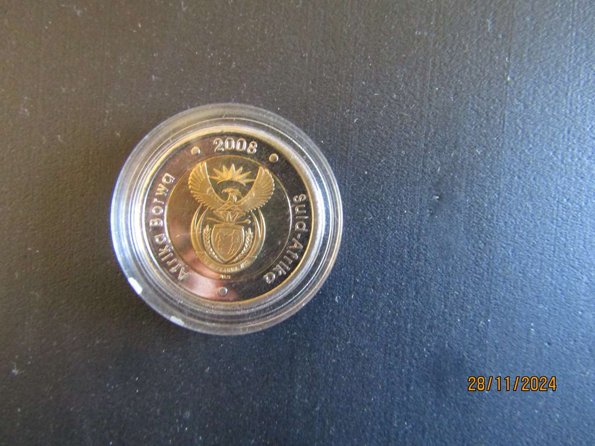 Two 2008 Oom Paul in Capsule. Bid per coin.
