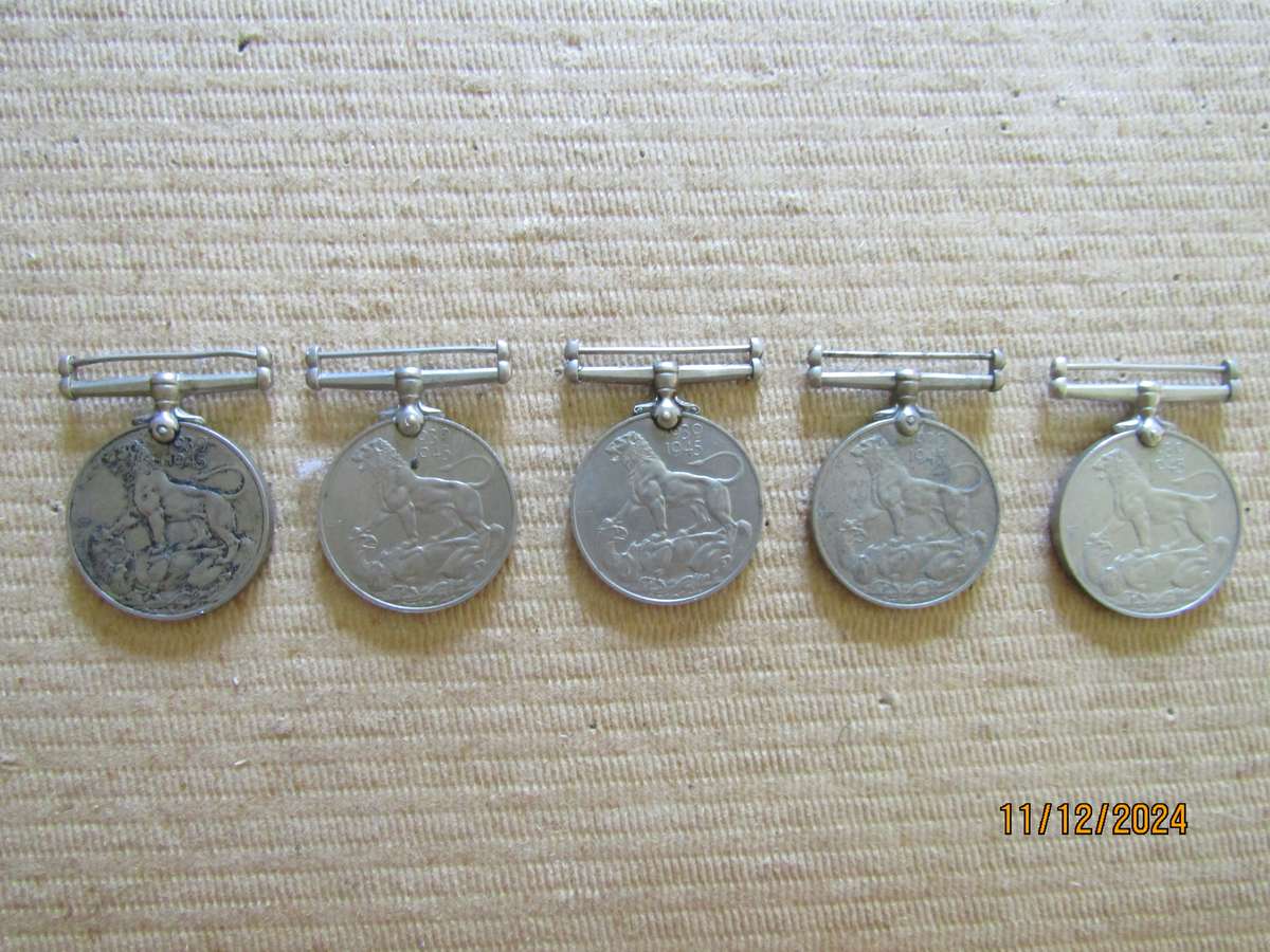 One 1939 to 1945 WW2 Medal to VA Harding