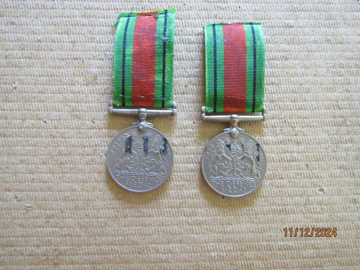One Defense Medal WW2 Medal to A.J Case